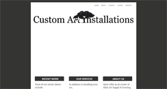 Desktop Screenshot of customartinstallations.com